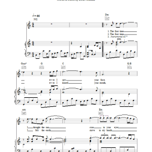 Journey South The First Time Ever I Saw Your Face Musik Noten - Piano, Vocal & Guitar Chords - 36578-0