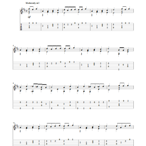 J.S. Bach Cello Suite No. 6, BWV 1012 "Gavotte II" Musik Noten - Solo Guitar - 96483-0