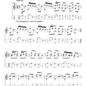 J.S. Bach Musette in D Major Musik Noten - Ukulele - 154031-0
