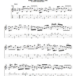 J.S. Bach Sleepers, Awake (Wachet Auf) Musik Noten - Ukulele - 154034-0