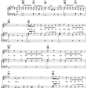 Juan Gabriel Quedate Conmigo Esta Noche Musik Noten - Piano, Vocal & Guitar Chords - 24084-0