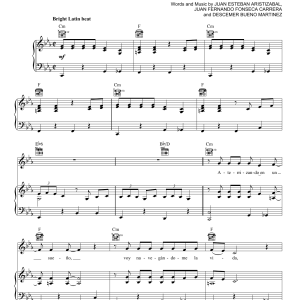 Juanes Juntos (Together) Musik Noten - Piano, Vocal & Guitar Chords - 158447-0