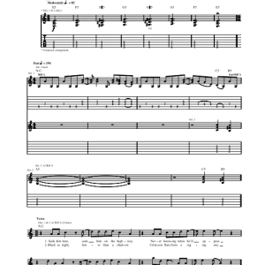 Judas Priest Hell Bent For Leather Musik Noten - Guitar Tab - 68903-0
