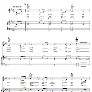 Judy Collins Amazing Grace Musik Noten - Piano, Vocal & Guitar Chords - 62923-0