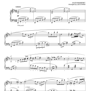 Jules Massenet Meditation (arr. Lee Evans) Musik Noten - Piano Solo - 163890-0