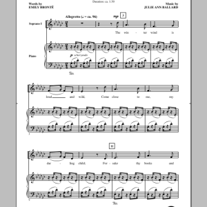 Julie Ann Ballard Night Wind Whispers Musik Noten - SSA Choir - 156082-0