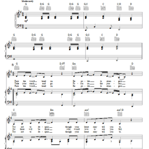 Julie Gold Dream Loud Musik Noten - Piano, Vocal & Guitar Chords - 53415-0