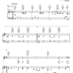 Julie Gold Mountain Of Sorrow Musik Noten - Piano, Vocal & Guitar Chords - 53413-0