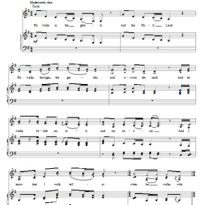 Julie Gold When He Walks With Me Musik Noten - Piano, Vocal & Guitar Chords - 53412-0