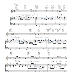 Julie London I Should Care Musik Noten - Piano, Vocal & Guitar Chords - 47415-0