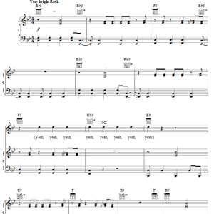Jump5 Walking On Sunshine Musik Noten - Piano, Vocal & Guitar Chords - 25747-0
