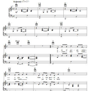 Justin Moore Small Town USA Musik Noten - Piano, Vocal & Guitar Chords - 71627-0