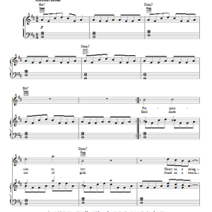 Justin Timberlake Blue Ocean Floor Musik Noten - Piano, Vocal & Guitar Chords - 98846-0