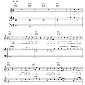 Justin Timberlake Can't Stop The Feeling Musik Noten - Bass Guitar Tab - 172153-0