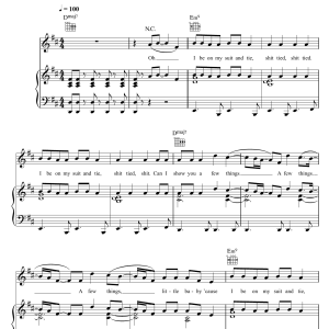 Justin Timberlake Suit and Tie (featuring Jay-Z) Musik Noten - Piano, Vocal & Guitar Chords - 115683-0