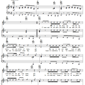 Justin Timberlake Summer Love (Set The Mood Prelude) Musik Noten - Easy Piano - 59671-0
