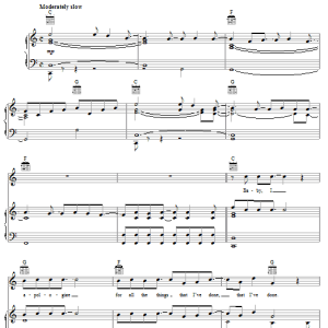 K-Ci & JoJo Crazy Musik Noten - Piano, Vocal & Guitar Chords - 57615-0