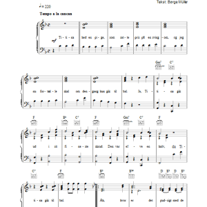 Kai Normann Andersen Da Titina Gik Til Bal Musik Noten - Piano, Vocal & Guitar Chords - 33700-0