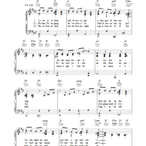 Kai Normann Andersen De Gratis Glaeder Musik Noten - Piano, Vocal & Guitar Chords - 33701-0