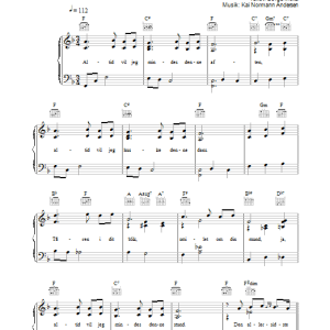 Kai Normann Andersen Den Allersidste Dans Musik Noten - Piano, Vocal & Guitar Chords - 33703-0