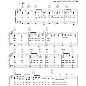 Kai Normann Andersen Drømmer Man Om Den Musik Noten - Piano, Vocal & Guitar Chords - 33708-0