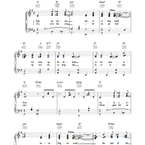 Kai Normann Andersen Først Et Lille Blink Musik Noten - Piano, Vocal & Guitar Chords - 33711-0