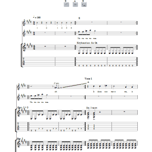 Kaiser Chiefs Na Na Na Na Naa Musik Noten - Guitar Tab - 32431-0