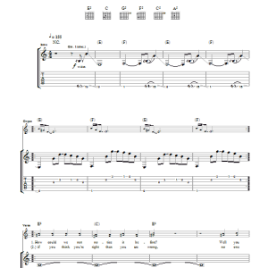 Kaiser Chiefs Spanish Metal Musik Noten - Guitar Tab - 43466-0