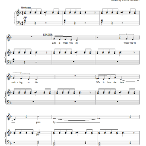 Kander & Ebb Life Is Musik Noten - Piano & Vocal - 63285-0