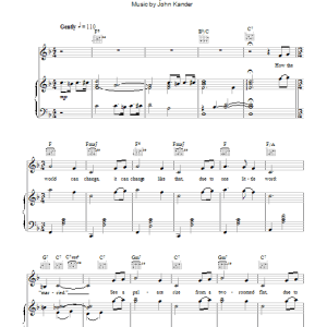 Kander & Ebb Married (Heiraten) Musik Noten - Piano, Vocal & Guitar Chords - 103528-0