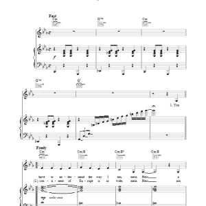 Kander & Ebb Mein Herr Musik Noten - Piano, Vocal & Guitar Chords - 27507-0
