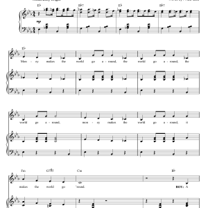 Kander & Ebb Money, Money Musik Noten - Piano, Vocal & Guitar Chords - 51501-0