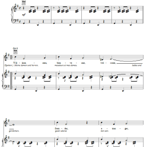 Kander & Ebb Willkommen Musik Noten - Piano, Vocal & Guitar Chords - 50745-0