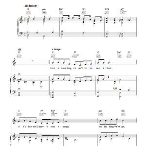 Karen Chandler Hold Me, Thrill Me, Kiss Me Musik Noten - Piano, Vocal & Guitar Chords - 42583-0