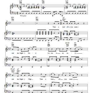 Karen Peck Mighty High Musik Noten - Piano, Vocal & Guitar Chords - 89203-0