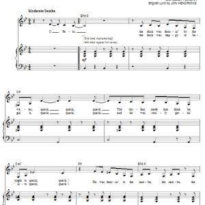 Karrin Allyson O Pato (The Duck) Musik Noten - Piano, Vocal & Guitar Chords - 53584-0