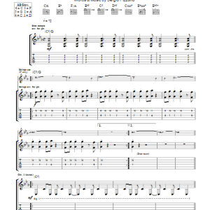 Kasabian Acid Turkish Bath (Shelter From The Storm) Musik Noten - Guitar Tab - 111820-0