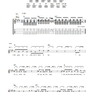 Kasabian Le Fee Verte Musik Noten - Guitar Tab - 111825-0