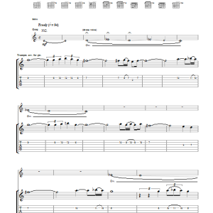 Kasabian Let's Roll Just Like We Used To Musik Noten - Guitar Tab - 111823-0