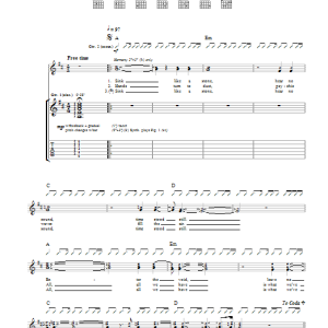 Kasabian Neon Noon Musik Noten - Guitar Tab - 111810-0