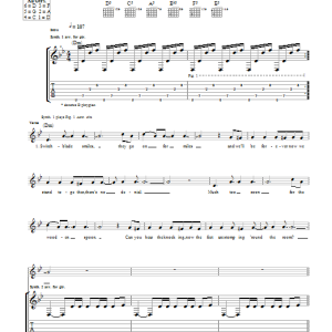 Kasabian Switchblade Smiles Musik Noten - Guitar Tab - 111811-0