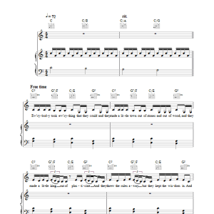 Kate Nash Little Red Musik Noten - Piano, Vocal & Guitar Chords - 39052-0