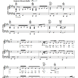 Kate Voegele Chicago Musik Noten - Piano, Vocal & Guitar Chords - 69937-0