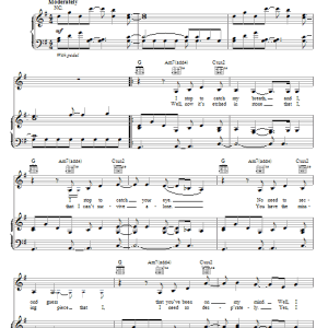 Kate Voegele Only Fooling Myself Musik Noten - Piano, Vocal & Guitar Chords - 69927-0