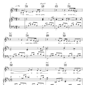 Katie Melua What A Wonderful World Musik Noten - Piano, Vocal & Guitar Chords - 41977-0