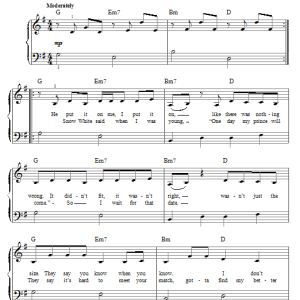 Katy Perry Not Like The Movies Musik Noten - Easy Piano - 93390-0