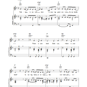 k.d. lang The Mind of Love Musik Noten - Piano, Vocal & Guitar Chords - 15704-0