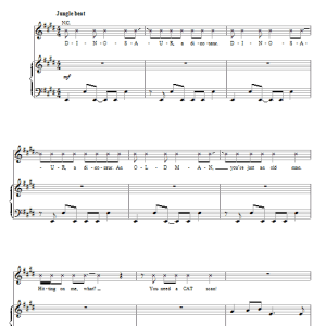 Ke$ha D.I.N.O.S.A.U.R. Musik Noten - Piano, Vocal & Guitar Chords - 76734-0