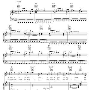 Keane Again And Again Musik Noten - Piano, Vocal & Guitar Chords - 43443-0