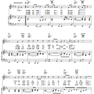 Keith Green Pledge My Head To Heaven Musik Noten - Piano, Vocal & Guitar Chords - 23092-0